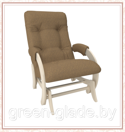 Кресло-качалка глайдер модель 68 каркас Дуб шампань ткань Мальта-17 - фото 2 - id-p22524527