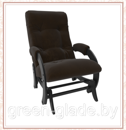 Кресло-качалка глайдер модель 68 каркас Венге ткань Verona Wenge - фото 1 - id-p66831899