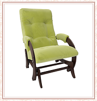 Кресло-качалка глайдер модель 68 каркас Орех ткань Verona Apple Green
