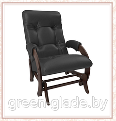 Кресло-качалка глайдер модель 68 каркас Орех экокожа Дунди-109