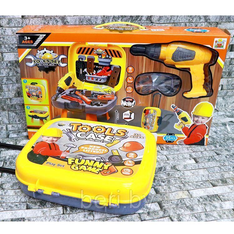 36778-71 Набор инструментов детский в чемоданчике, 35 предметов, дрель ...