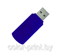 Корпус для флеш накопителя Twister, пластик Софт Тач, синий, 8  Gb