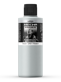 Грунт акриловый Mecha Primer серый для моделизма, 200 мл, Vallejo