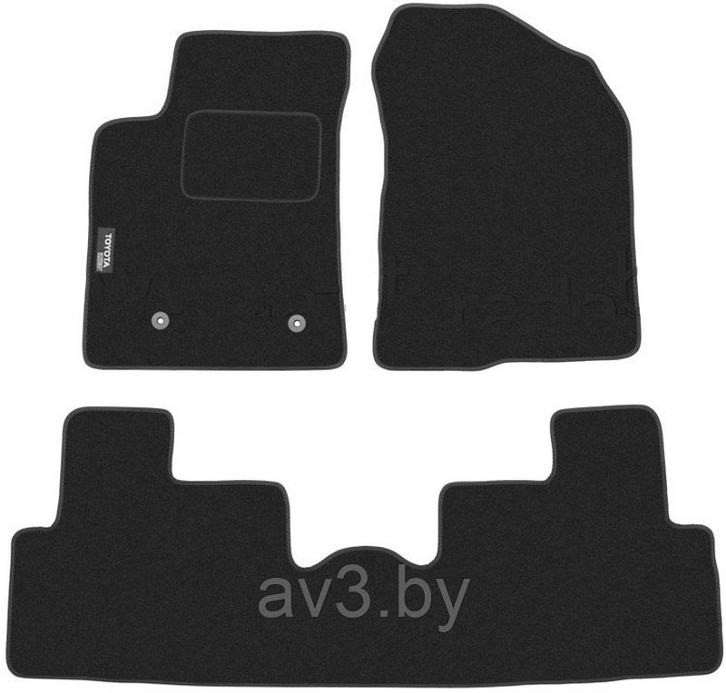 Коврики в салон ВОРСОВЫЕ Toyota Corolla Verso 2004-2009 (2 ряда) / Duomat