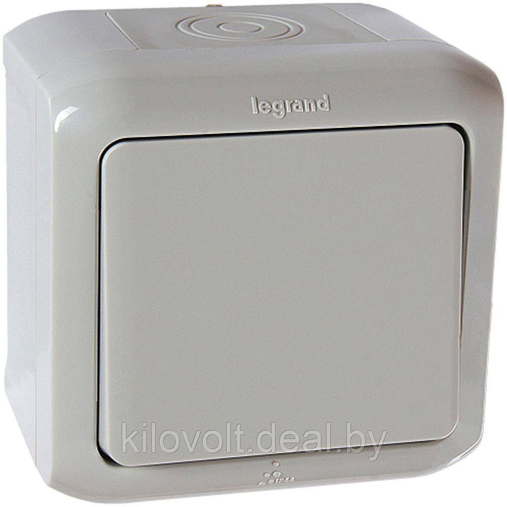 Legrand Quteo - Выключатель IP44 (серый) - фото 1 - id-p111064921