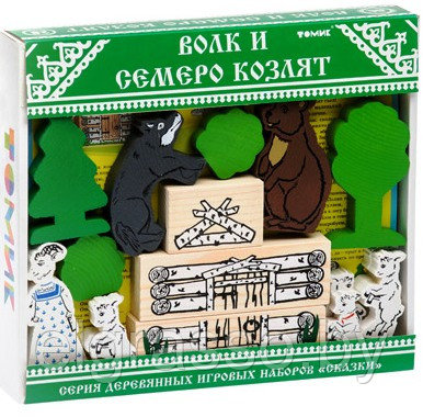 Конструктор Сказки: «Волк и семеро козлят» 28 д., Томик - фото 2 - id-p111068443