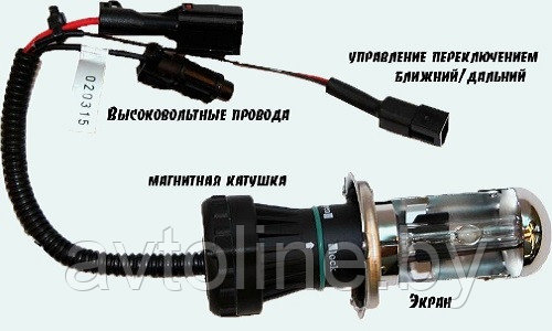 Лампа биксеноновая HB5 H/L 5000K AMP AUTOPOWER - фото 2 - id-p111069754