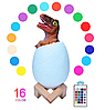 3D ночник-светильник динозавр (16 цветов) с пультом, фото 7
