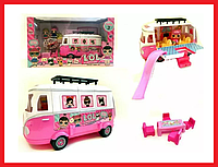 G22336/ТМ855В Автобус для кукол LOL + 2 куклы и мебель, игровой набор
