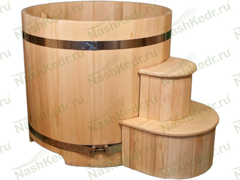 Купель круглая из кедра (100/d200/4 см) (414) - фото 1 - id-p111073574