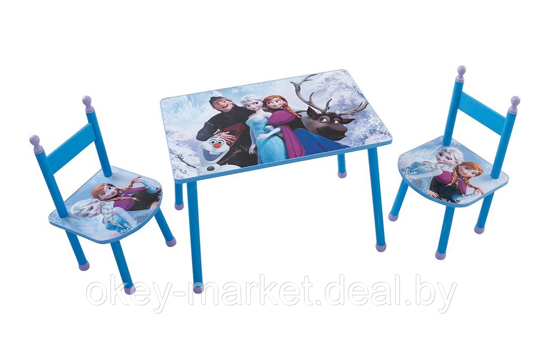 Журнальный столик со стульями для детей  Frozen - Anna и Elsa 8976