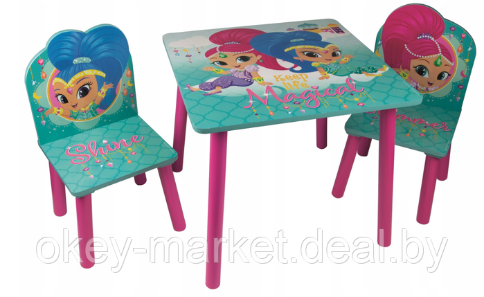 Журнальный столик со стульями для детей  Шиммер и Шайн.  8975, фото 2