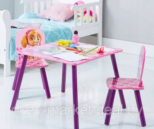Журнальный столик со стульями для детей  Минни Маус  8973, фото 2