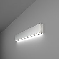 Линейный светодиодный накладной односторонний светильник 53см 10Вт 6500К матовое серебро 101-100-30-53 