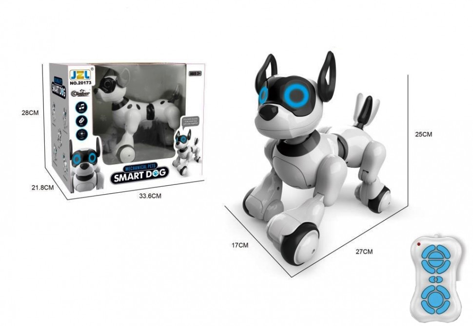 Интерактивная робот собака 20173-1 на радиоуправлении,световые и звуковые эфферты м - фото 1 - id-p111090568