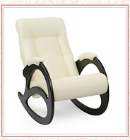 Кресло-качалка модель 4 каркас Венге экокожа Дунди-112 без лозы