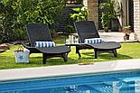 ШЕЗЛОНГ KETER SUN LOUNGER PACIFIC графит, фото 3