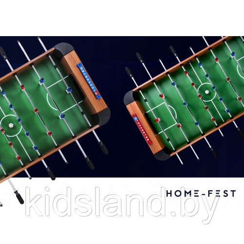 Настольный футбол (кикер) Atlas Sport Maxi коричневый(122х60,5х 80см) - фото 9 - id-p111092488