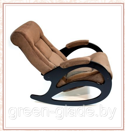 Кресло-качалка модель 4 каркас Венге ткань Verona Brown без лозы - фото 2 - id-p23816598