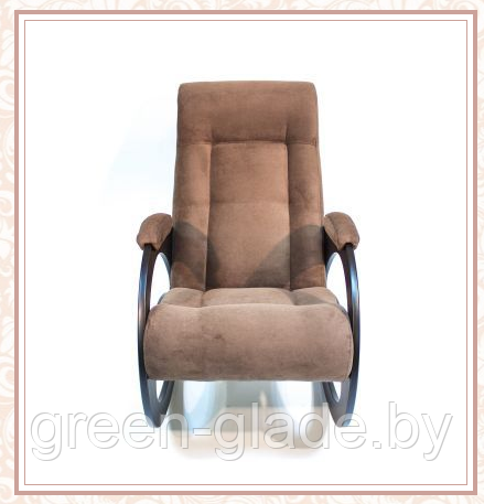 Кресло-качалка модель 4 каркас Венге ткань Verona Brown без лозы - фото 3 - id-p23816598
