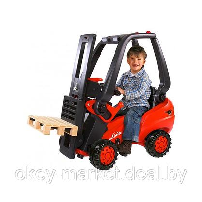 Детский вилочный трактор погрузчик педальный Linde Forklift Big 56580, фото 3