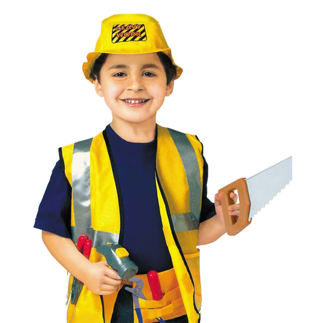 Детский игровой костюм Строитель с аксессуарами - фото 2 - id-p111094550