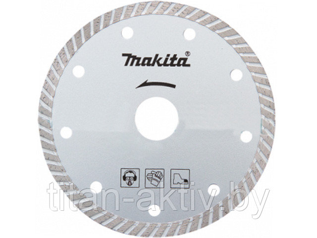 Алмазный круг 230х22 мм по бетону Turbo MAKITA ( сухая резка) - фото 1 - id-p110201427