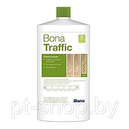 Двухкомпонентный водно-полиуретановый паркетный лак Bona Traffic Matt (матовый) 1,1 л