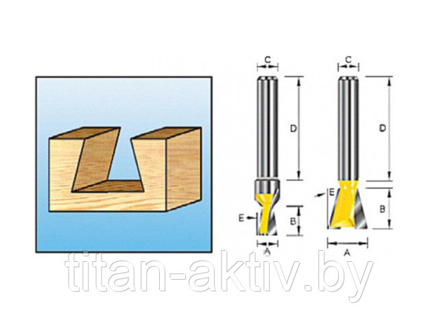 Фреза лас/хв14,28х12,7х8х32х2Т MAKITA