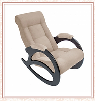 Кресло-качалка модель 4 каркас Венге ткань Verona Vanilla без лозы