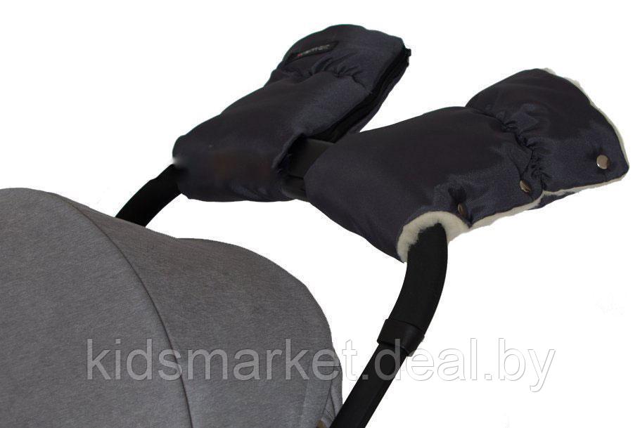 Муфта для рук WOMAR ZAFFIRO для коляски, для санок цвет темно-бежевый - фото 5 - id-p111112897