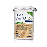 Двухкомпонентное цветное масло для паркета Bona Craft Oil 2K Light Grey (светло-серый) 1,25л