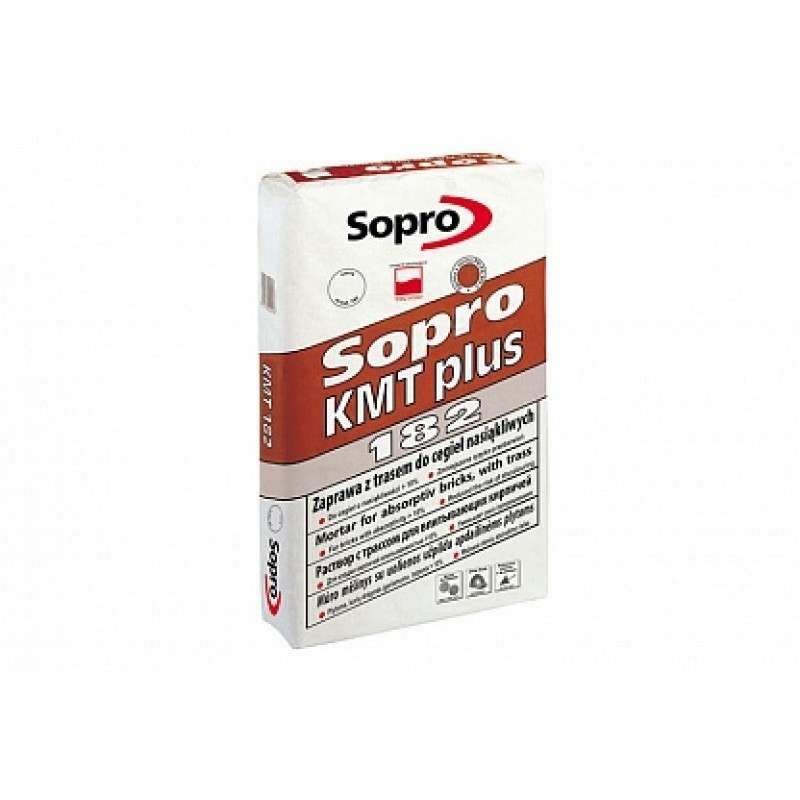 Раствор кладочный Sopro KMT PLUS 182 Польша, 25 кг