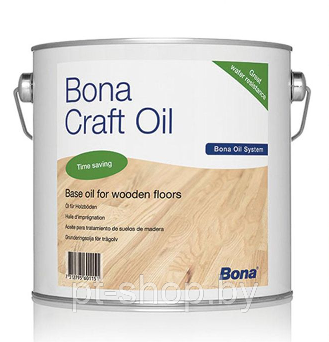 Паркетное масло Bona Craft Oil Ash (пепельный) 1л