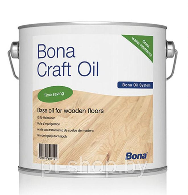 Паркетное масло Bona Craft Oil Grafite (графит) 1л - фото 1 - id-p111115621