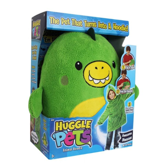 Толстовка с капюшоном и плюшевой игрушкой Huggle® Pet Hoodies Зеленая - фото 2 - id-p111115818