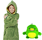 Толстовка с капюшоном и плюшевой игрушкой Huggle® Pet Hoodies Зеленая, фото 3