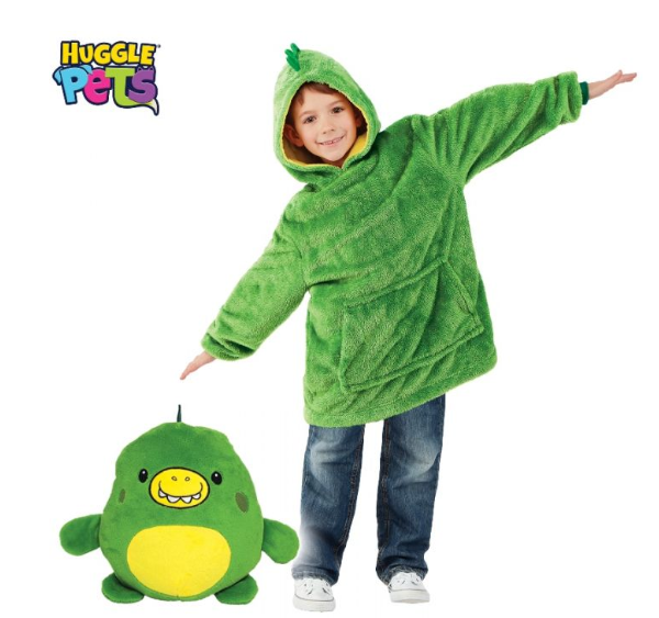 Толстовка с капюшоном и плюшевой игрушкой Huggle® Pet Hoodies Зеленая