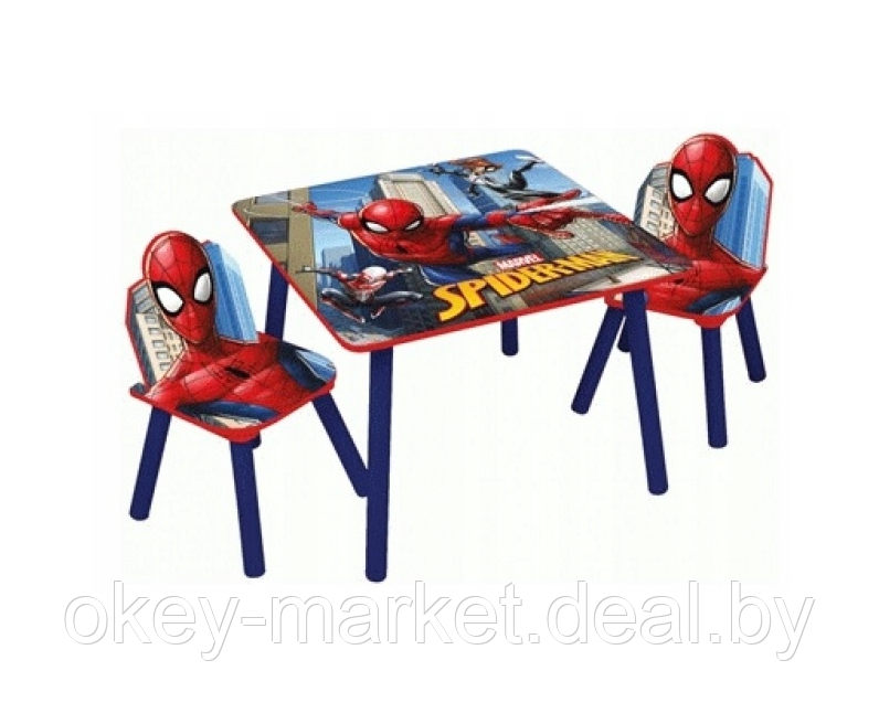 Журнальный столик со стульями для детей spider men 8978 - фото 1 - id-p111124385