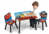 Журнальный столик со стульями для детей тачки 8979