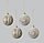 Декор подвесной "Шары MURO" 8см, золотистый, фото 2