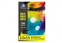 Матовая фотобумага INKSYSTEM 180g, 10x15, 100 л. для печати на Epson L1800