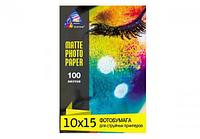 Матовая фотобумага INKSYSTEM 180g, 10x15, 100л. для печати на Epson WF-7620DTWF