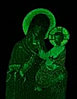 Икона Пресвятой Богородицы "Барколабовская" 20 рублей 2012 Серебро #BelCoinArt Glow in the dark KM# 439, фото 6