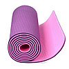 Коврик для йоги, фитнеса,ПРОФИ ,180х61х0,5 TPE , цвета в ассортименте