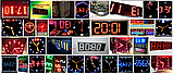 Электронные светодиодные часы-термометр-календарь, уличные, фасадные 64см*64см, фото 10