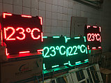 Электронные светодиодные часы-термометр-календарь, уличные, фасадные 64см*64см, фото 4