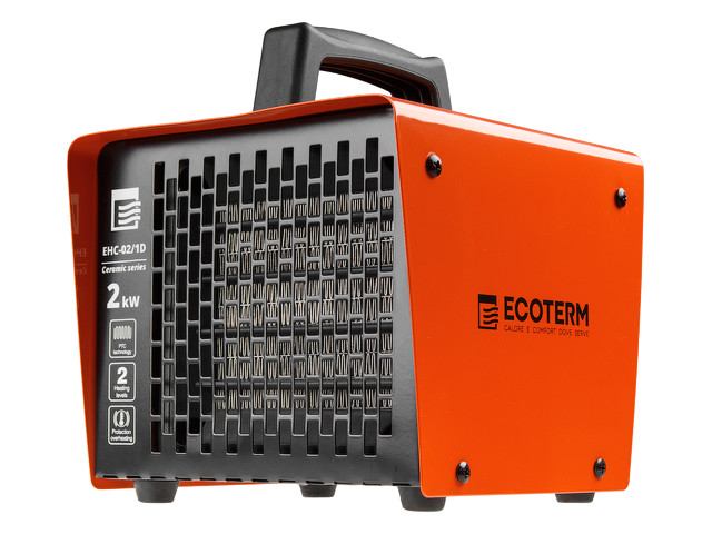 Нагреватель воздуха электр. Ecoterm EHC-02/1D (кубик, 2 кВт, 220 В, термостат) - фото 1 - id-p111148993