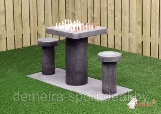 Стол для игры в шахматы уличный (полимербетон) - фото 1 - id-p111149260