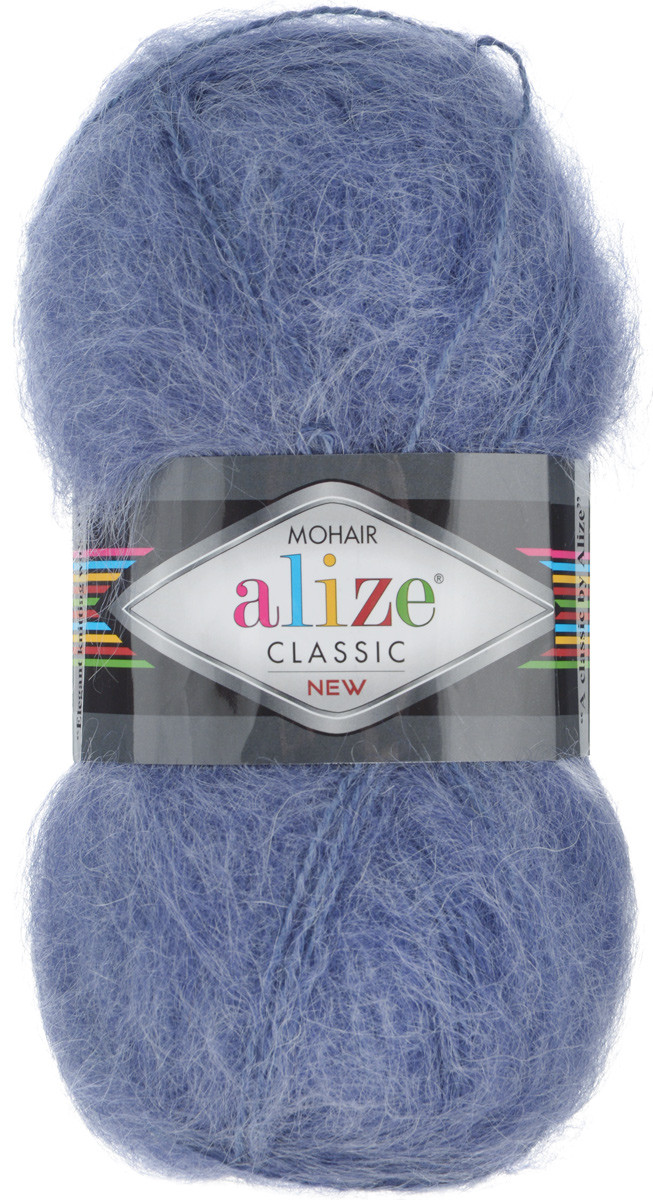 Пряжа Alize Mohair Classic цвет 411 джинс снят с пр-ва